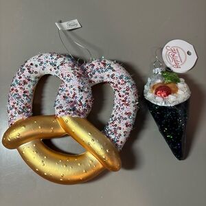 Destination Holiday Sushi And Pretzel Ornament